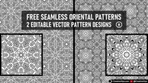 Seamless Vector Oriental Patterns