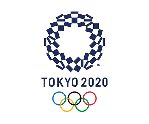 Tokyo 2020 Summer Olympics official logo vector indigo checkerboard AI SVG PNG